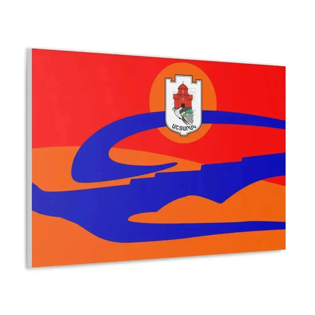 Flag of Ashtarak Armenia - Canvas Wall Art - The Sticker Space