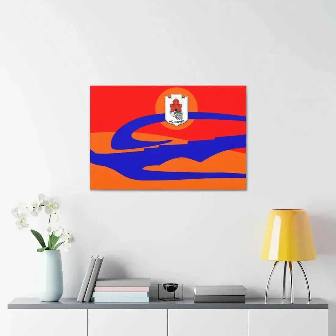 Flag of Ashtarak Armenia - Canvas Wall Art - The Sticker Space
