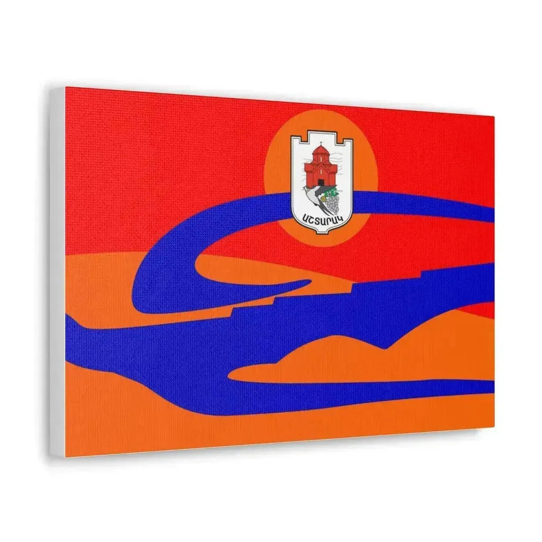 Flag of Ashtarak Armenia - Canvas Wall Art - The Sticker Space