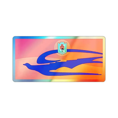 Flag of Ashtarak Armenia Holographic STICKER Die-Cut Vinyl Decal 2 Inch - The Sticker Space