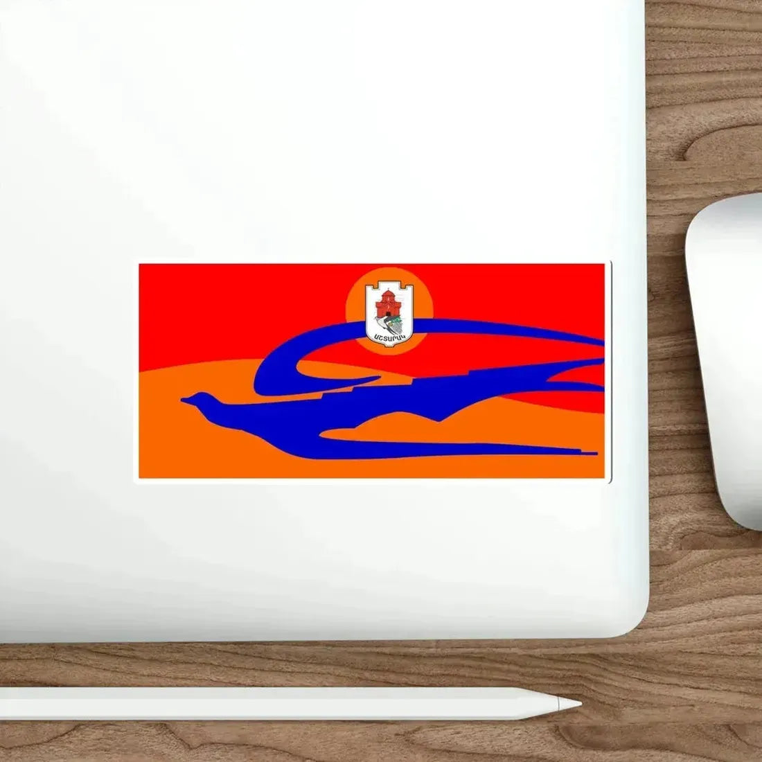 Flag of Ashtarak Armenia STICKER Vinyl Die-Cut Decal - The Sticker Space