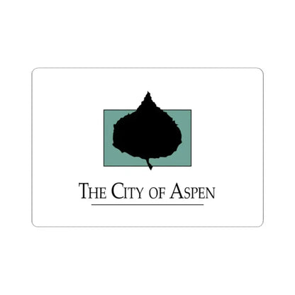 Flag of Aspen Colorado (United States) STICKER Vinyl Kiss-Cut Decal 2 Inch White - The Sticker Space