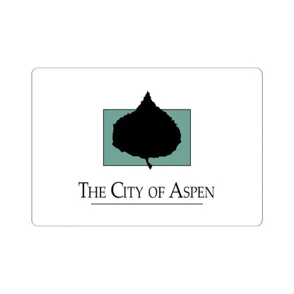 Flag of Aspen Colorado (United States) STICKER Vinyl Kiss-Cut Decal 6 Inch White - The Sticker Space