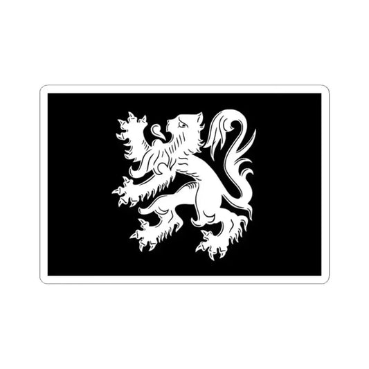 Flag of Asse (Belgium) STICKER Vinyl Kiss-Cut Decal 2 Inch White - The Sticker Space