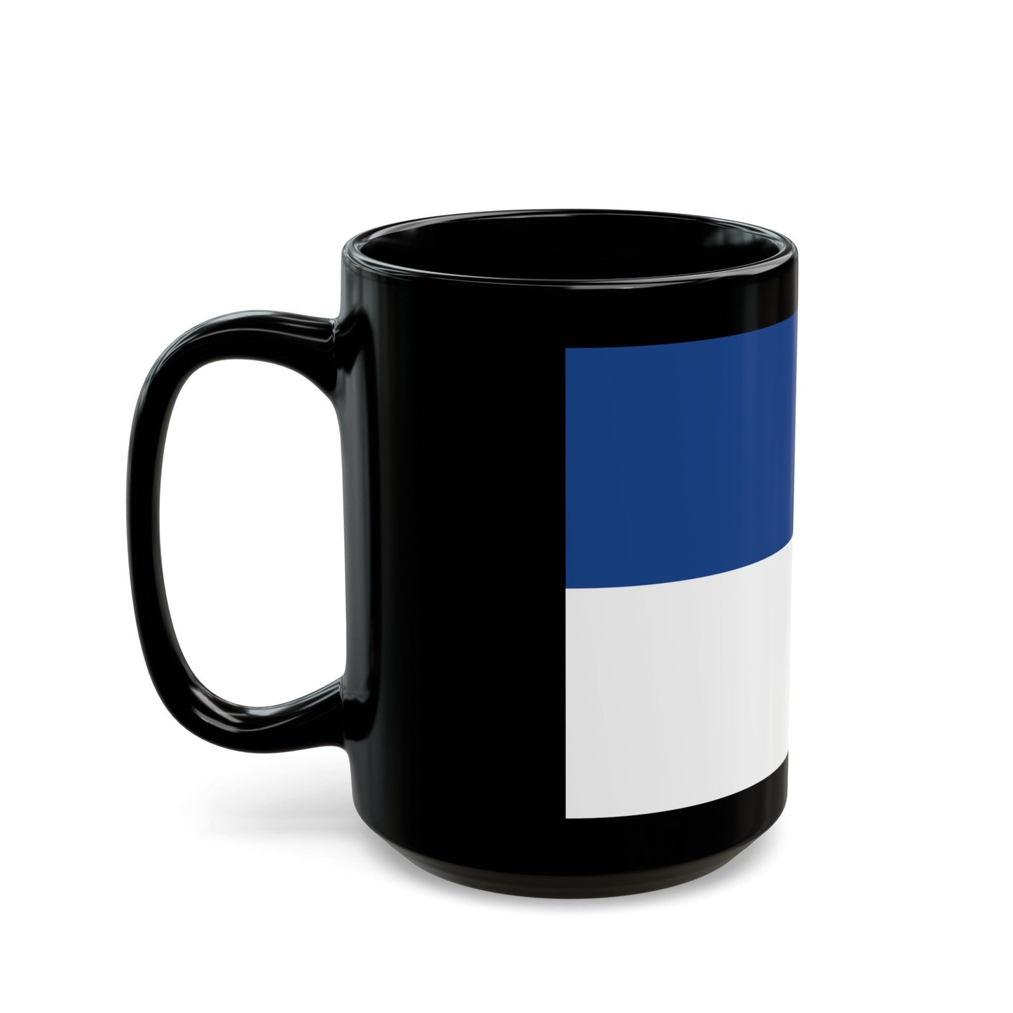 Flag of Assen the capital of the province of Drenthe Netherlands - Black Coffee Mug-The Sticker Space