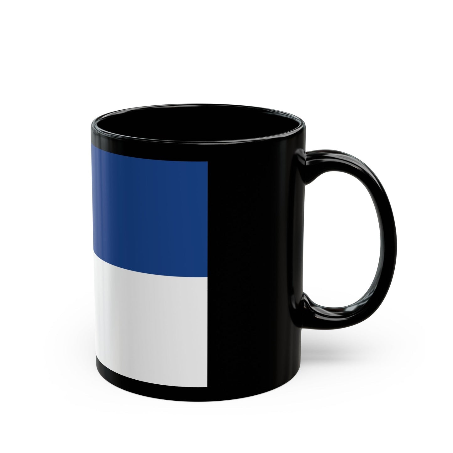 Flag of Assen the capital of the province of Drenthe Netherlands - Black Coffee Mug-The Sticker Space