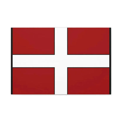 Flag of Asti Italy - Canvas Wall Art 24″ x 16″ 1.25" - The Sticker Space