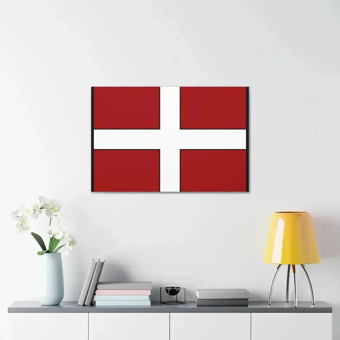 Flag of Asti Italy - Canvas Wall Art - The Sticker Space