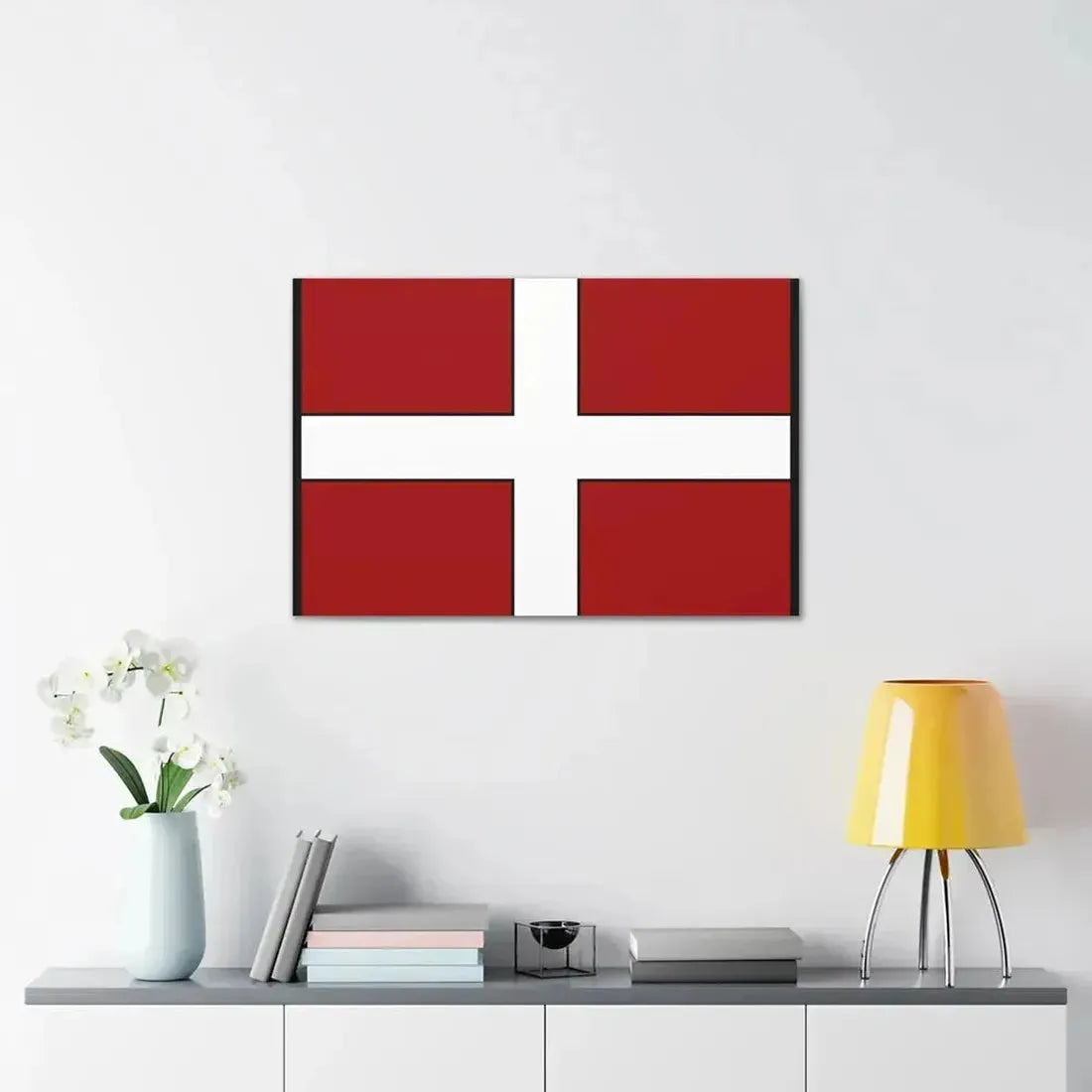 Flag of Asti Italy - Canvas Wall Art - The Sticker Space