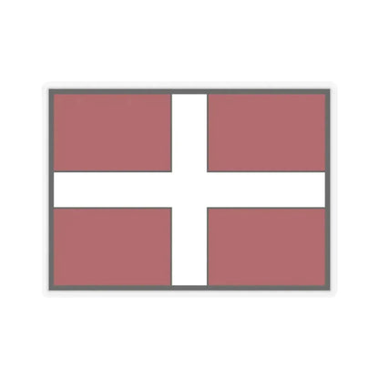 Flag of Asti Italy - STICKER Vinyl Kiss-Cut Decal 3 Inch Transparent - The Sticker Space