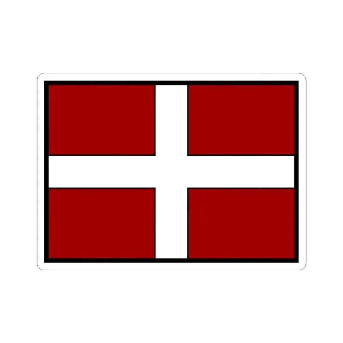 Flag of Asti Italy - STICKER Vinyl Kiss-Cut Decal 3 Inch White - The Sticker Space