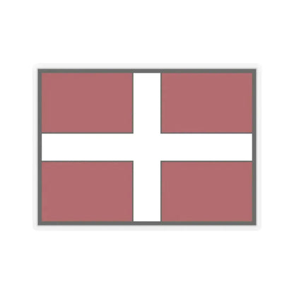 Flag of Asti Italy - STICKER Vinyl Kiss-Cut Decal 4 Inch Transparent - The Sticker Space