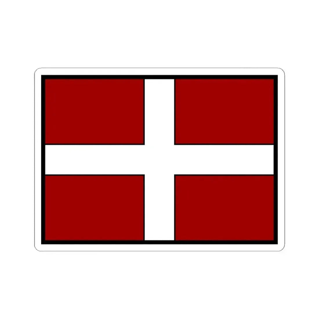 Flag of Asti Italy - STICKER Vinyl Kiss-Cut Decal 4 Inch White - The Sticker Space