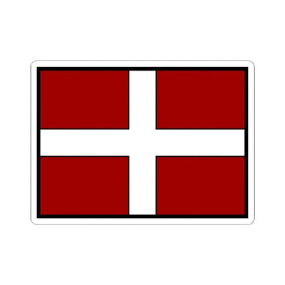 Flag of Asti Italy - STICKER Vinyl Kiss-Cut Decal 4 Inch White - The Sticker Space