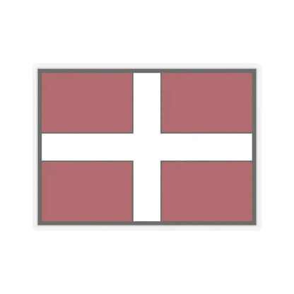 Flag of Asti Italy - STICKER Vinyl Kiss-Cut Decal 6 Inch Transparent - The Sticker Space