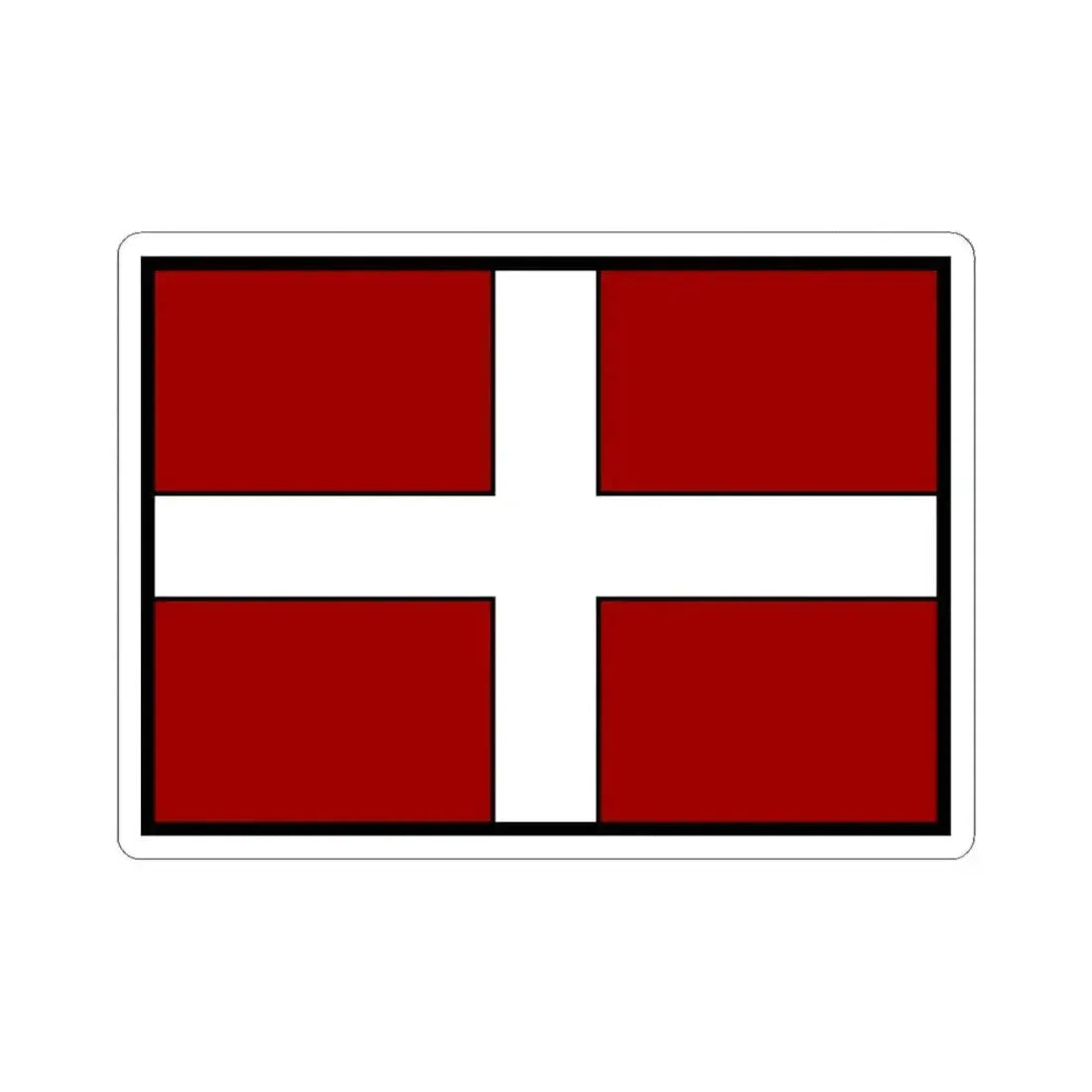 Flag of Asti Italy - STICKER Vinyl Kiss-Cut Decal 6 Inch White - The Sticker Space