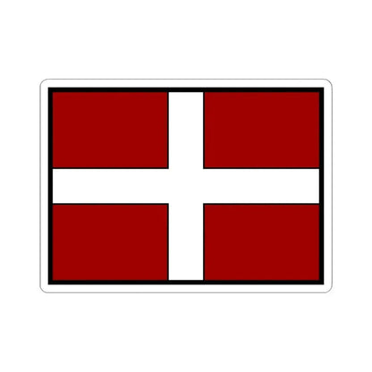 Flag of Asti Italy - STICKER Vinyl Kiss-Cut Decal 6 Inch White - The Sticker Space