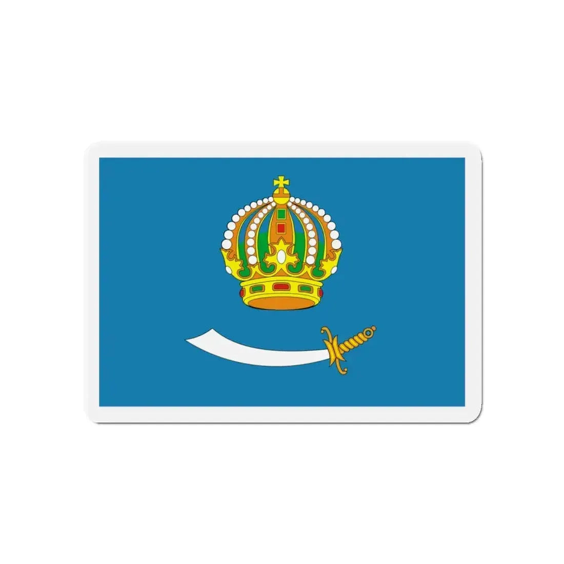 Flag of Astrakhan Oblast Russia - Refrigerator Magnet 4 Inch - The Sticker Space
