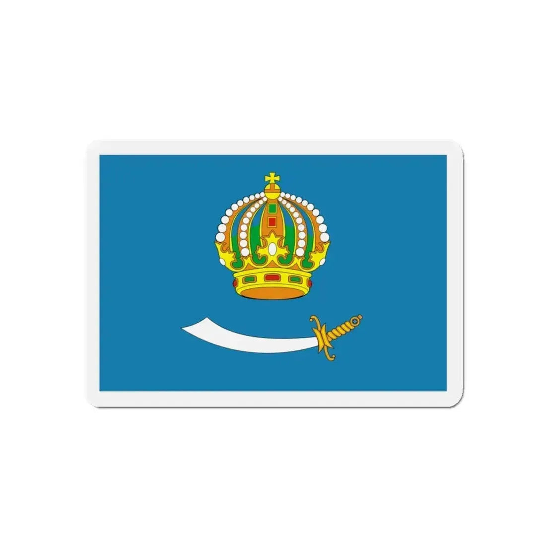 Flag of Astrakhan Oblast Russia - Refrigerator Magnet - The Sticker Space