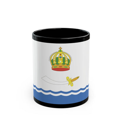 Flag of Astrakhan Russia - Black Coffee Mug-11oz-The Sticker Space