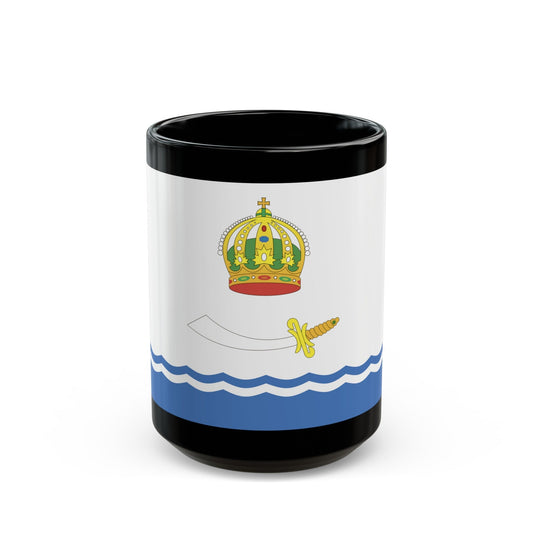 Flag of Astrakhan Russia - Black Coffee Mug-15oz-The Sticker Space