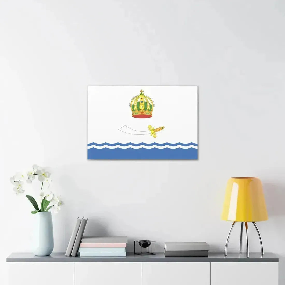 Flag of Astrakhan Russia - Canvas Wall Art - The Sticker Space