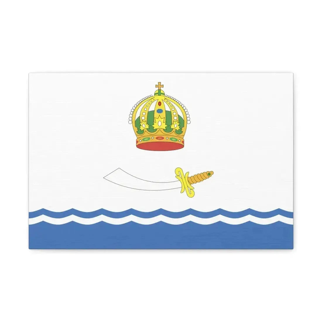Flag of Astrakhan Russia - Canvas Wall Art - The Sticker Space