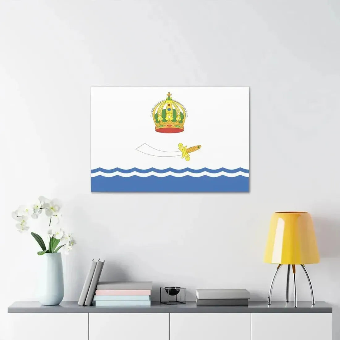 Flag of Astrakhan Russia - Canvas Wall Art - The Sticker Space