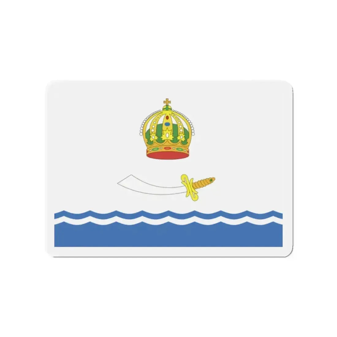 Flag of Astrakhan Russia - Refrigerator Magnet - The Sticker Space