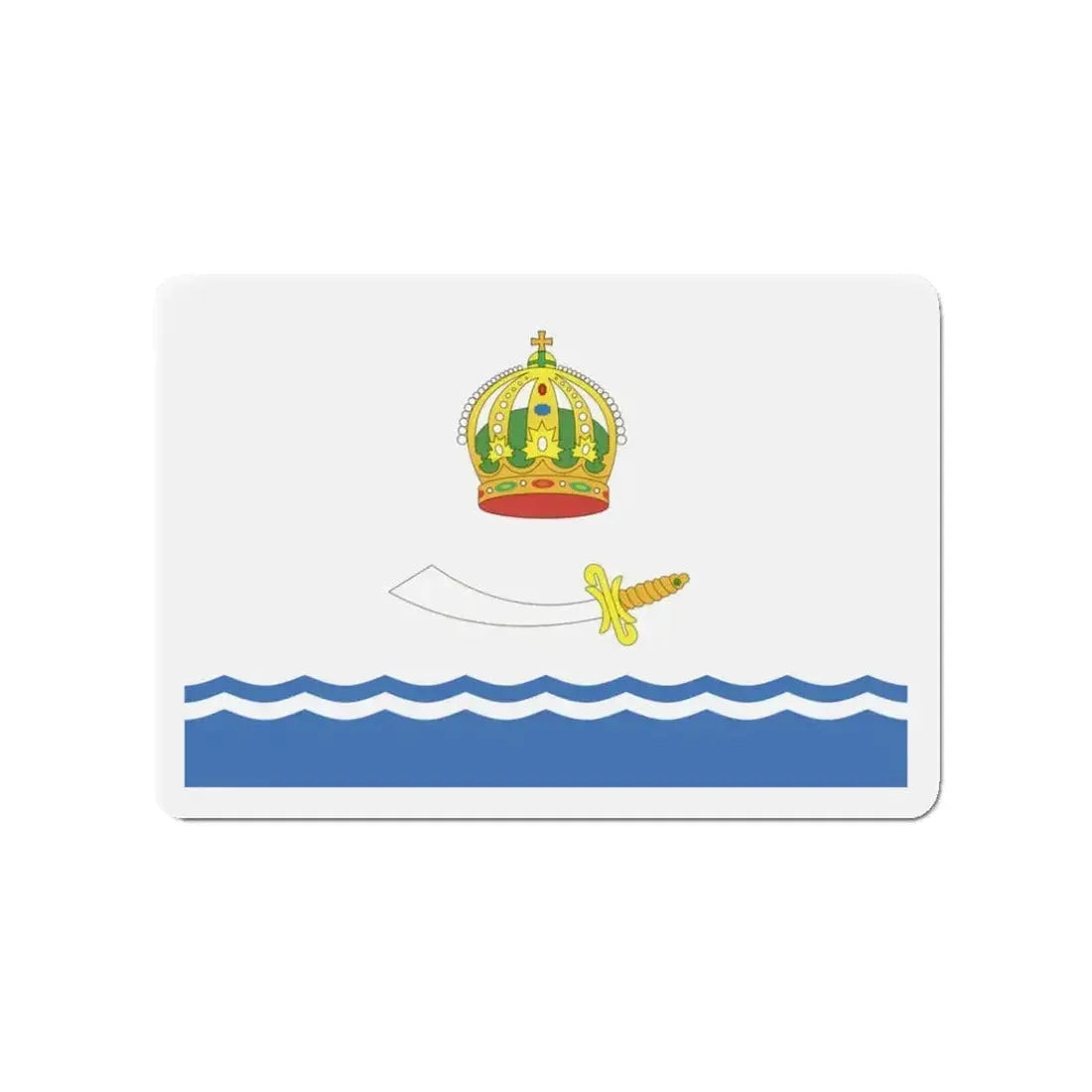 Flag of Astrakhan Russia - Refrigerator Magnet - The Sticker Space
