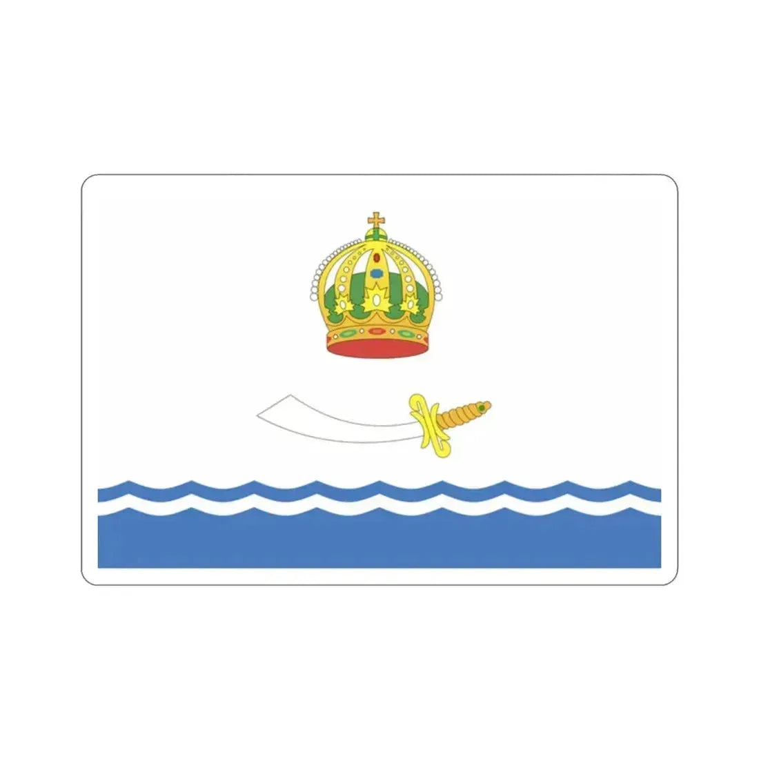 Flag of Astrakhan Russia STICKER Vinyl Die-Cut Decal 2 Inch - The Sticker Space