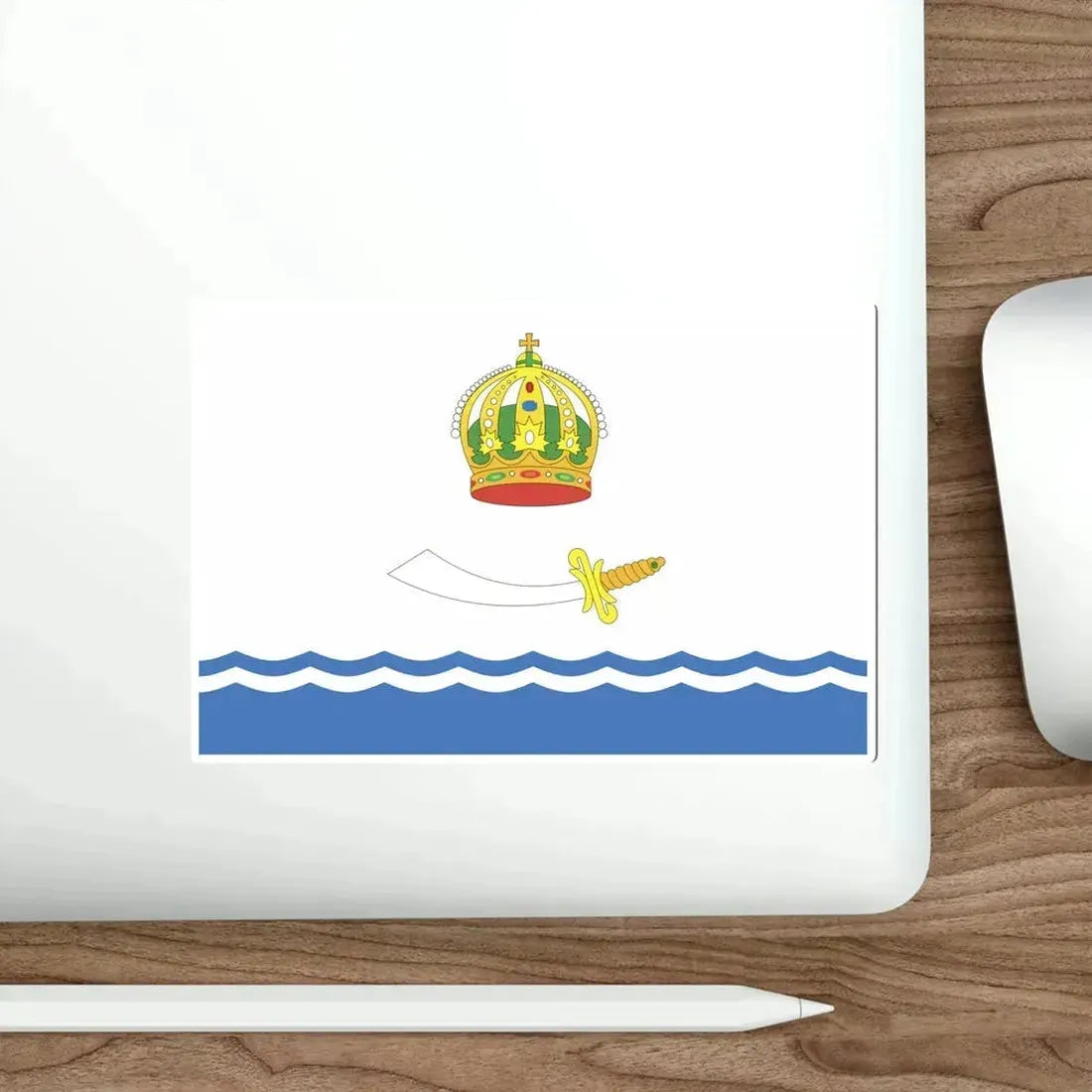 Flag of Astrakhan Russia STICKER Vinyl Die-Cut Decal - The Sticker Space