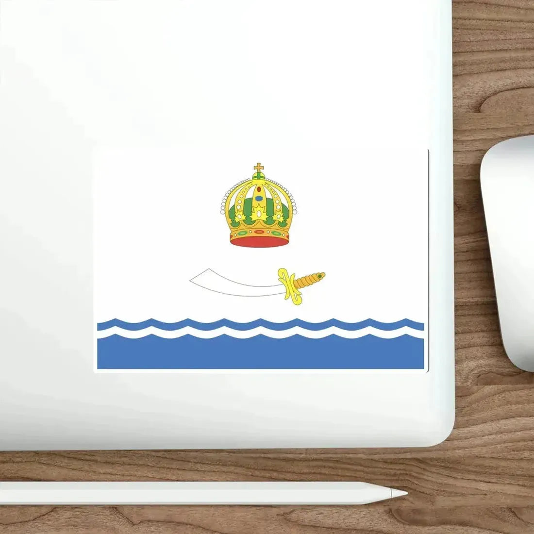 Flag of Astrakhan Russia STICKER Vinyl Die-Cut Decal - The Sticker Space