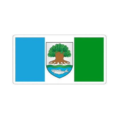 Flag of Astraviec (Belarus) STICKER Vinyl Kiss-Cut Decal 3 Inch White - The Sticker Space