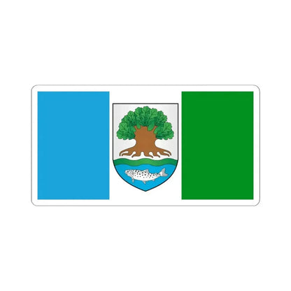 Flag of Astraviec (Belarus) STICKER Vinyl Kiss-Cut Decal 4 Inch White - The Sticker Space