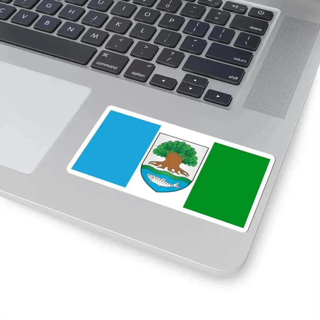 Flag of Astraviec (Belarus) STICKER Vinyl Kiss-Cut Decal - The Sticker Space