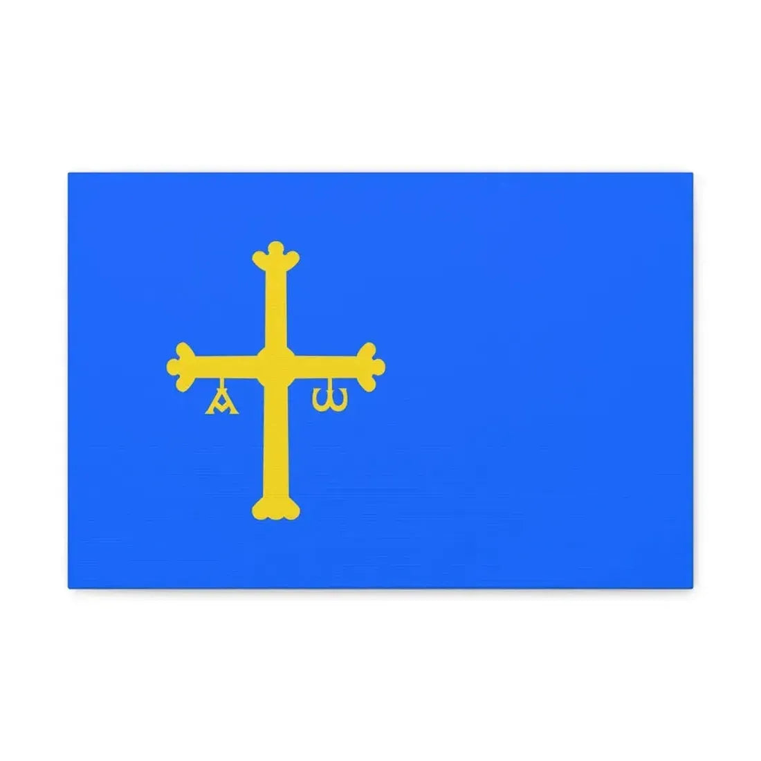 Flag of Asturias Spain - Canvas Wall Art 18″ x 12″ 1.25" - The Sticker Space