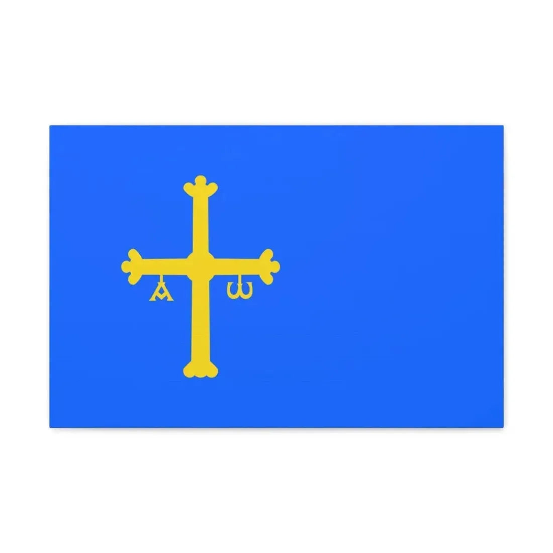 Flag of Asturias Spain - Canvas Wall Art 24″ x 16″ 1.25" - The Sticker Space
