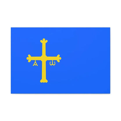 Flag of Asturias Spain - Canvas Wall Art 24″ x 16″ 1.25" - The Sticker Space