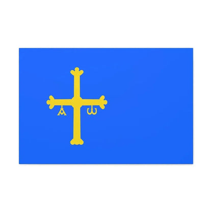 Flag of Asturias Spain - Canvas Wall Art 30" x 20" 1.25" - The Sticker Space