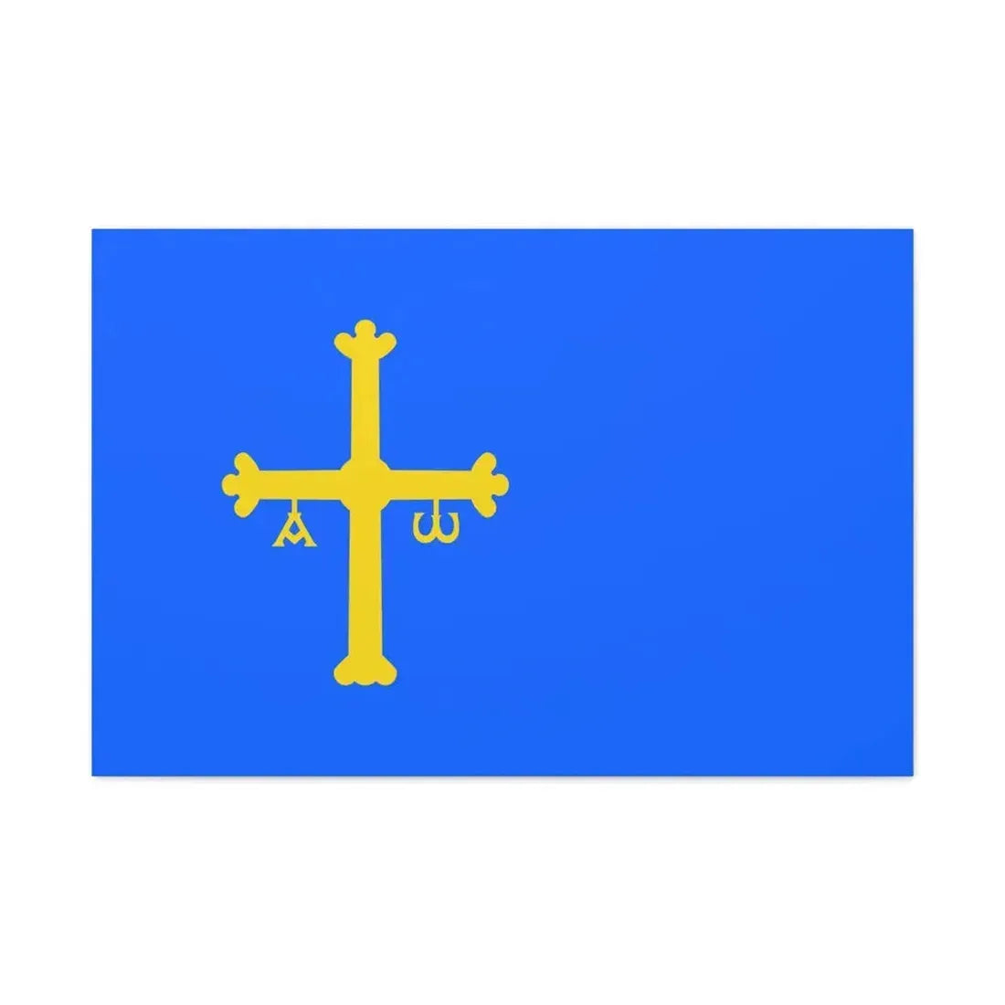 Flag of Asturias Spain - Canvas Wall Art 36" x 24" 1.25" - The Sticker Space