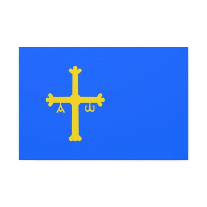 Flag of Asturias Spain - Canvas Wall Art 36" x 24" 1.25" - The Sticker Space