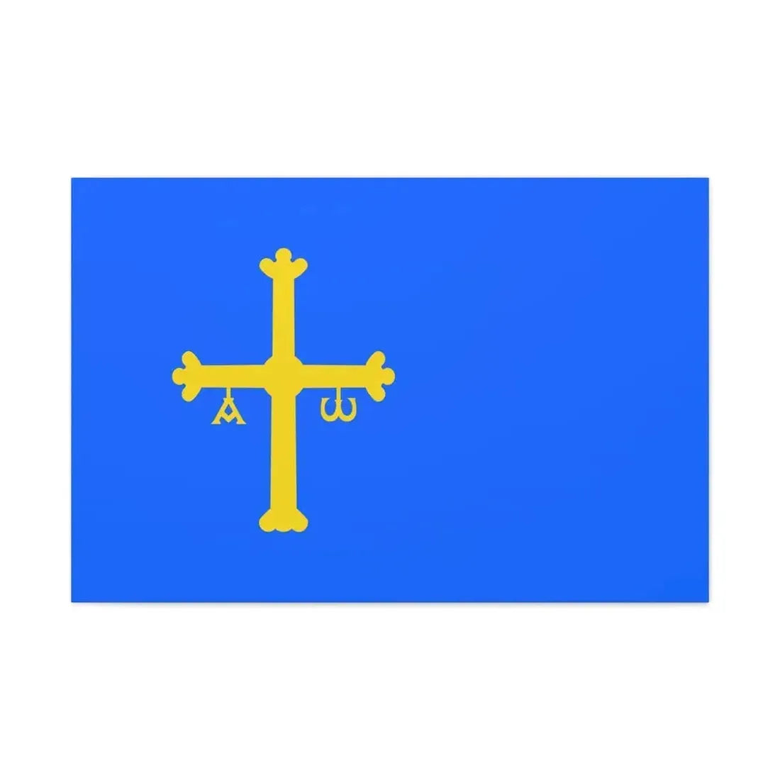 Flag of Asturias Spain - Canvas Wall Art - The Sticker Space