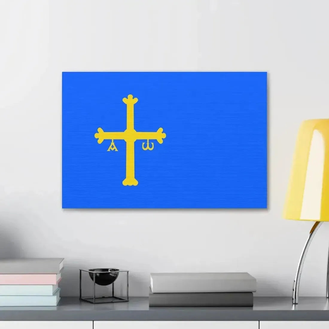 Flag of Asturias Spain - Canvas Wall Art - The Sticker Space