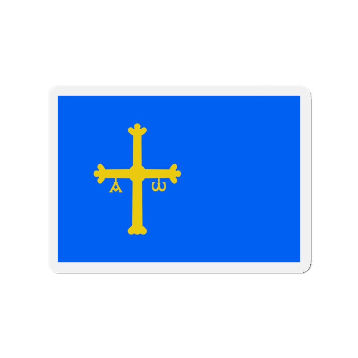 Flag of Asturias Spain - Die-Cut Magnet-2" x 2"-The Sticker Space