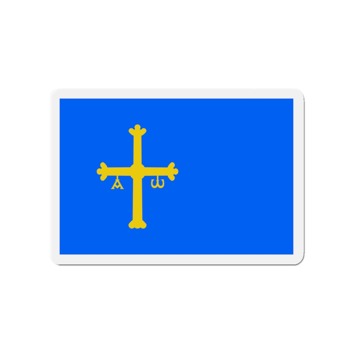 Flag of Asturias Spain - Die-Cut Magnet-3" x 3"-The Sticker Space