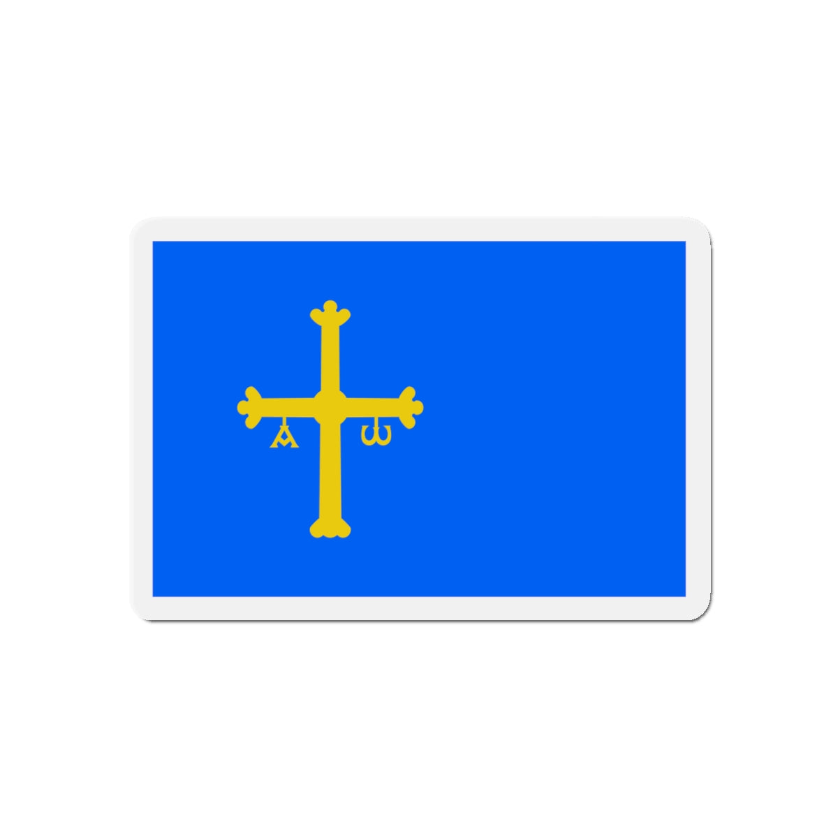 Flag of Asturias Spain - Die-Cut Magnet-5" x 5"-The Sticker Space