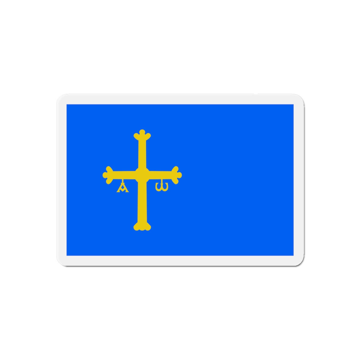 Flag of Asturias Spain - Die-Cut Magnet-6 × 6"-The Sticker Space