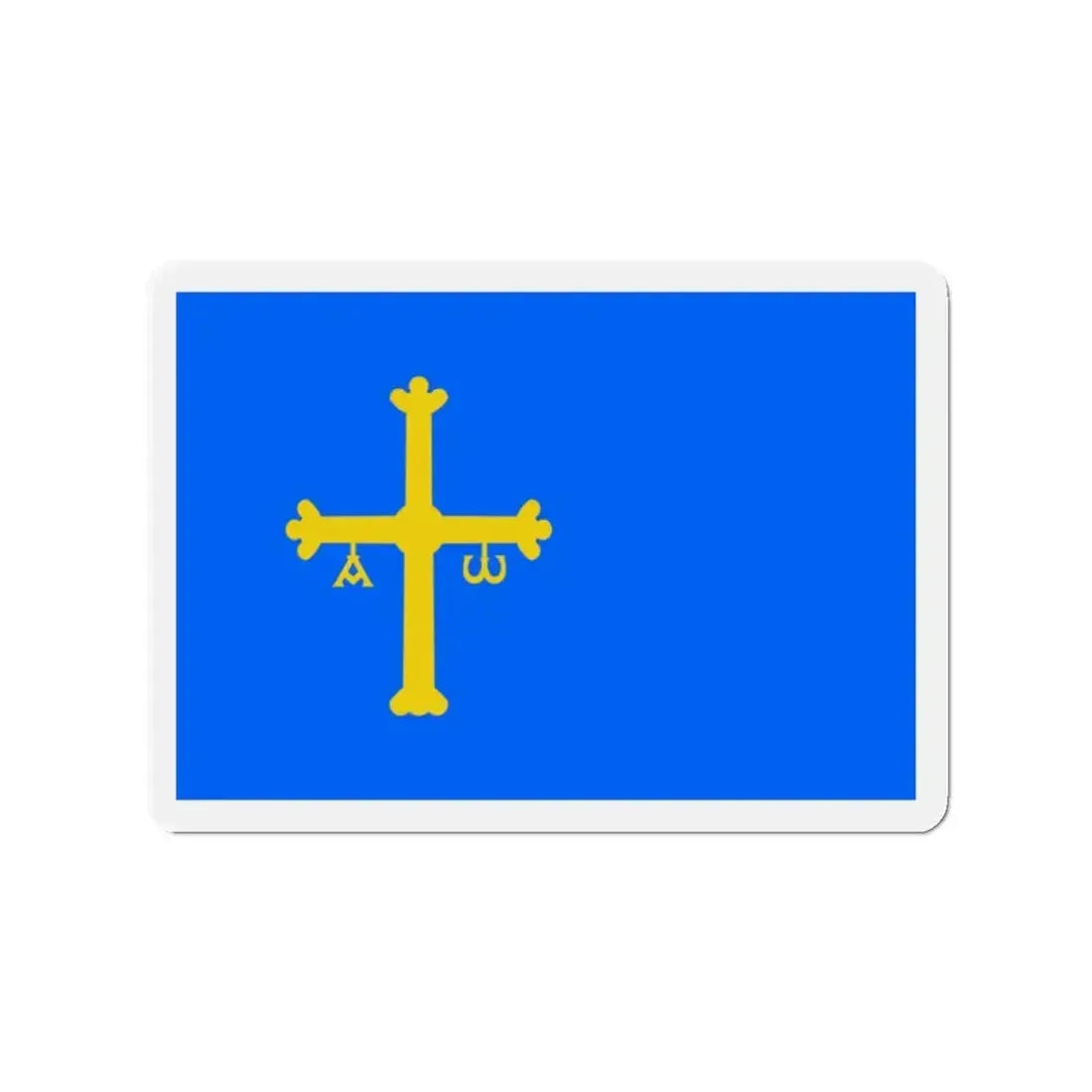 Flag of Asturias Spain - Refrigerator Magnet 2 Inch - The Sticker Space
