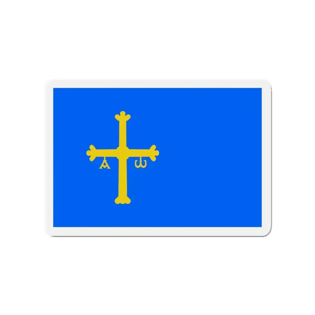 Flag of Asturias Spain - Refrigerator Magnet 3 Inch - The Sticker Space